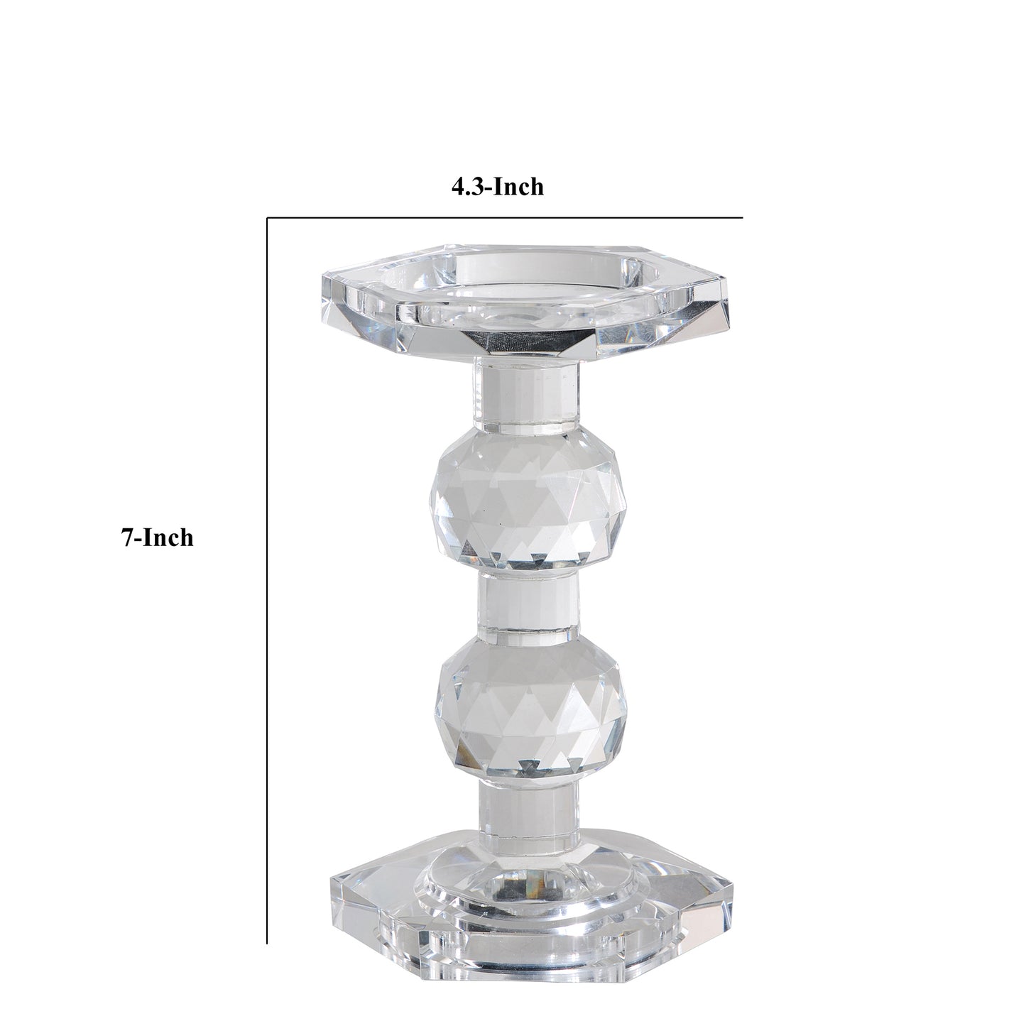 Elegant Crystal Candle Holder