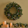 Cozy Glow Frosted Wreath