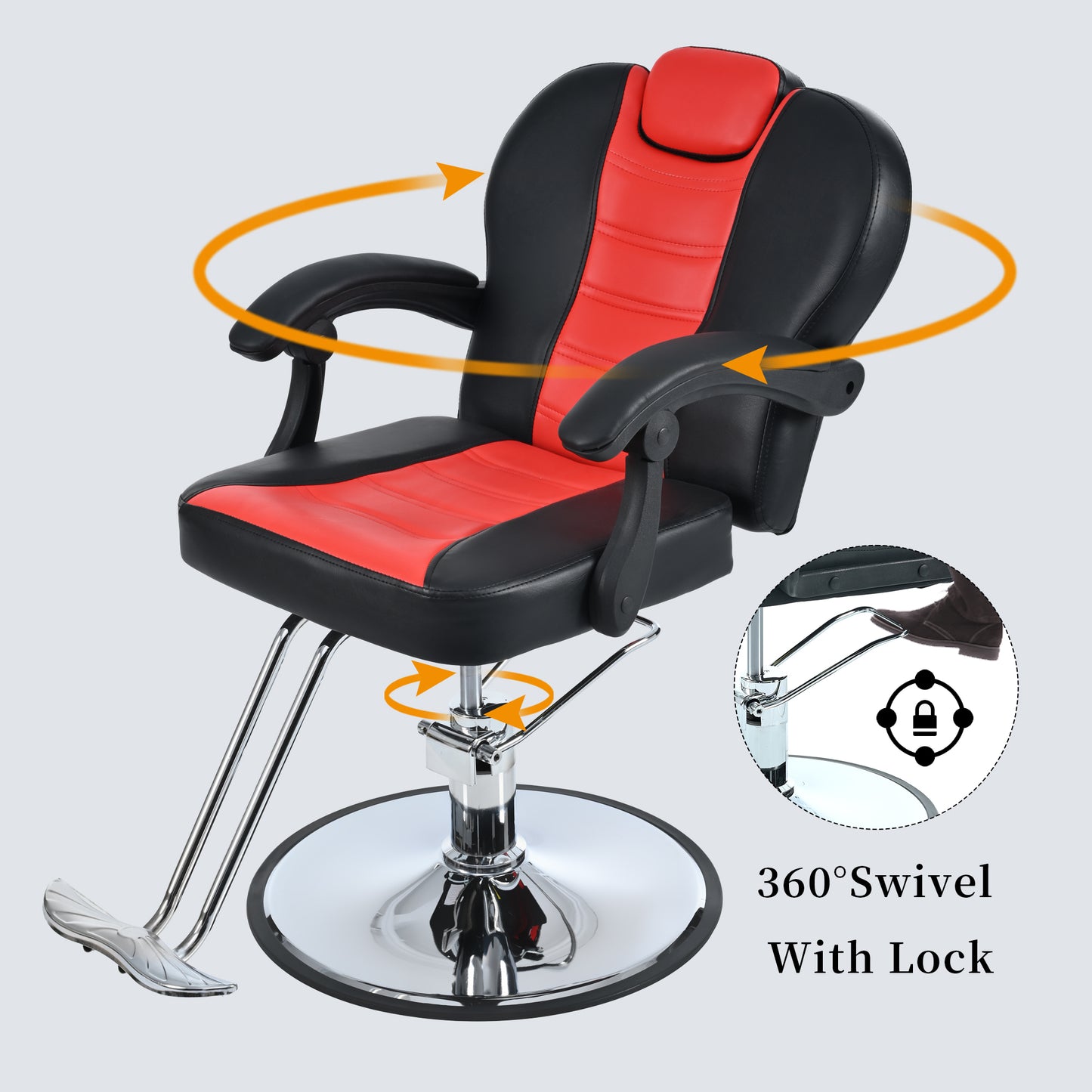 Stylish Reclining Salon Chair for Hair Stylists