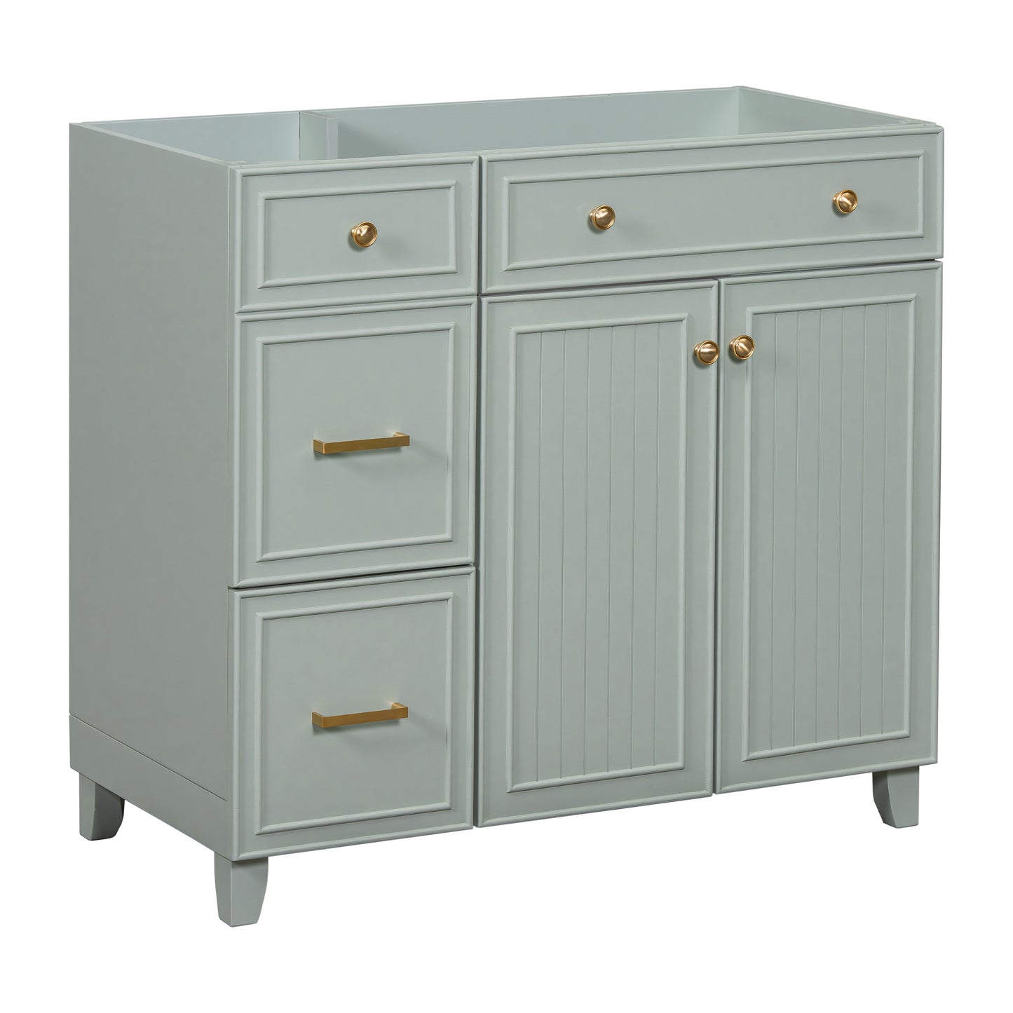 Stylish Green Bathroom Vanity Cabinet