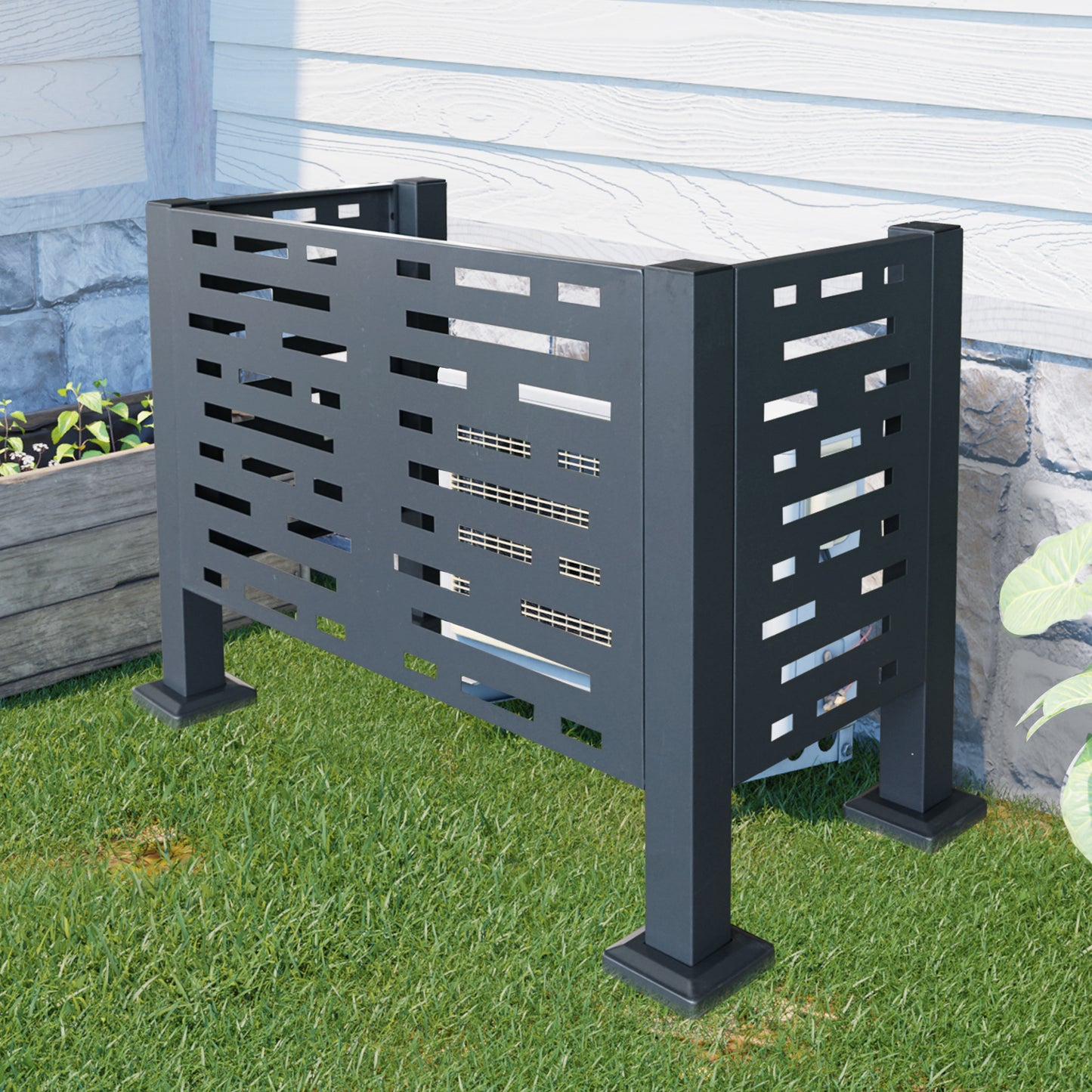 Cool Shield: Outdoor AC Privacy Fence Panels