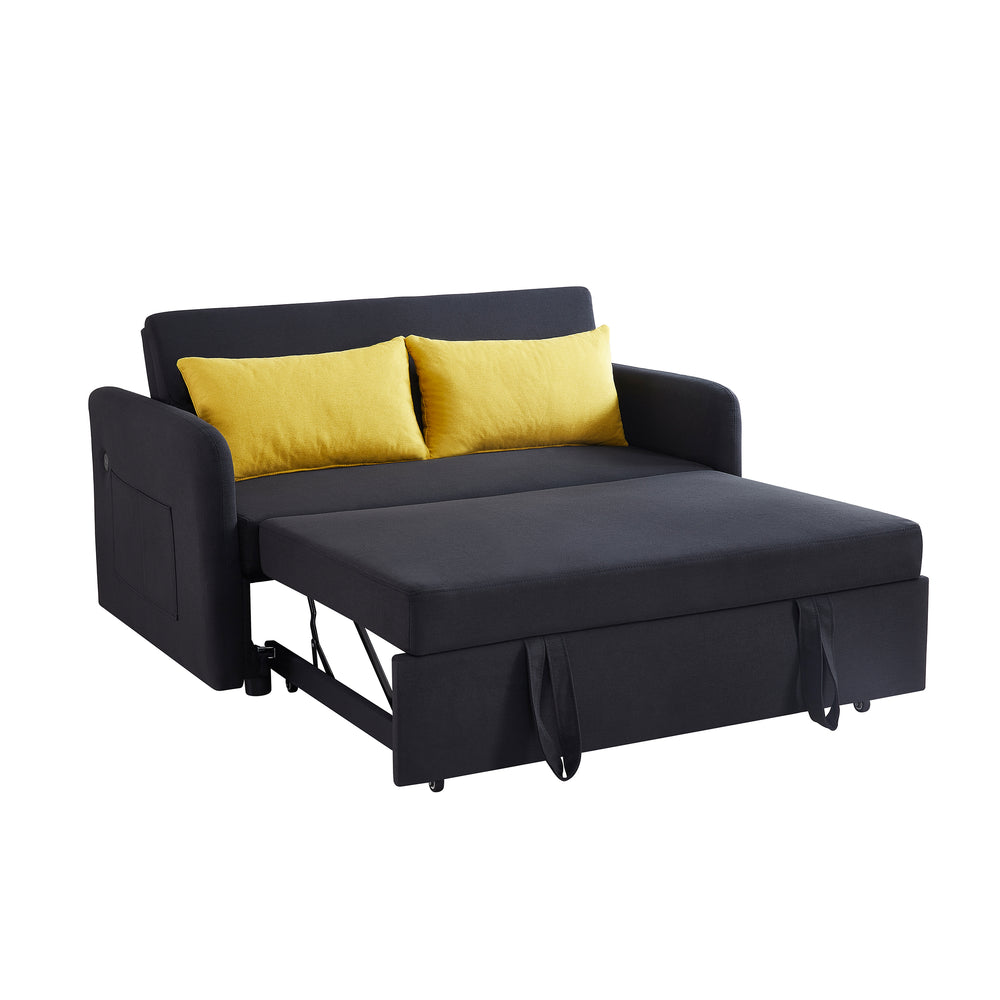 Cozy Double Sofa Bed in Black