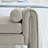 Cozy Gray Linen Bench