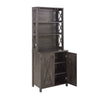 Chic Coffee & Wine Bar Cabinet with Barn Style