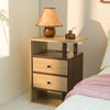 Smart Charging Nightstand with USB Ports & Drawers