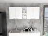 Stylish White Double Door Cabinet