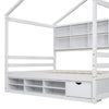 Cozy Haven Bed with Roof & Storage