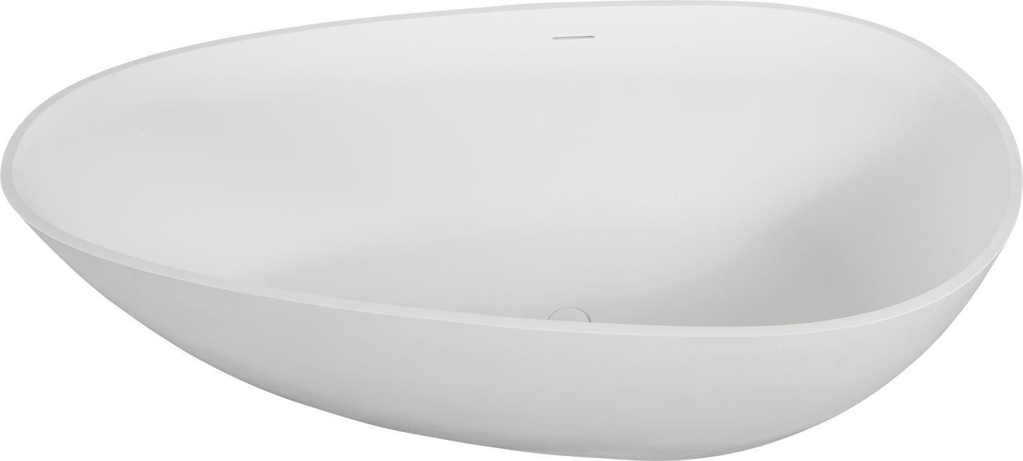 Luxury Soaking Tub in Matte White