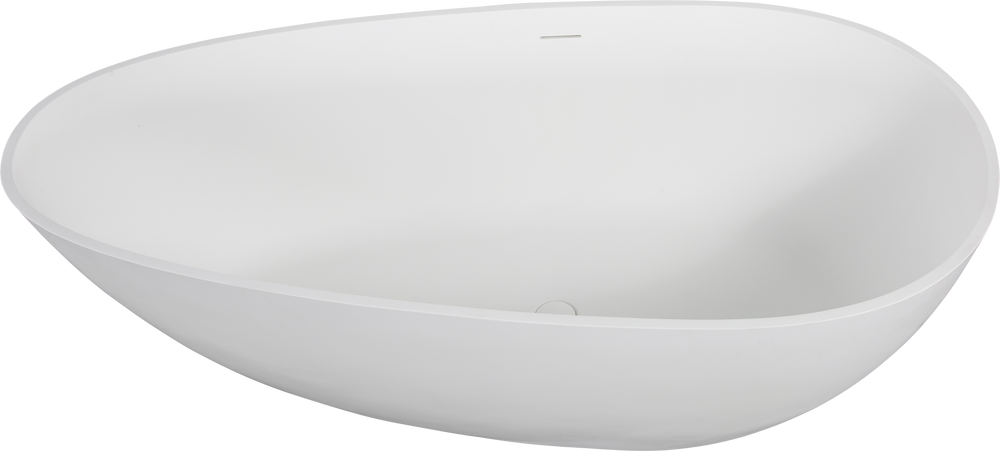 Luxury Soaking Tub in Matte White