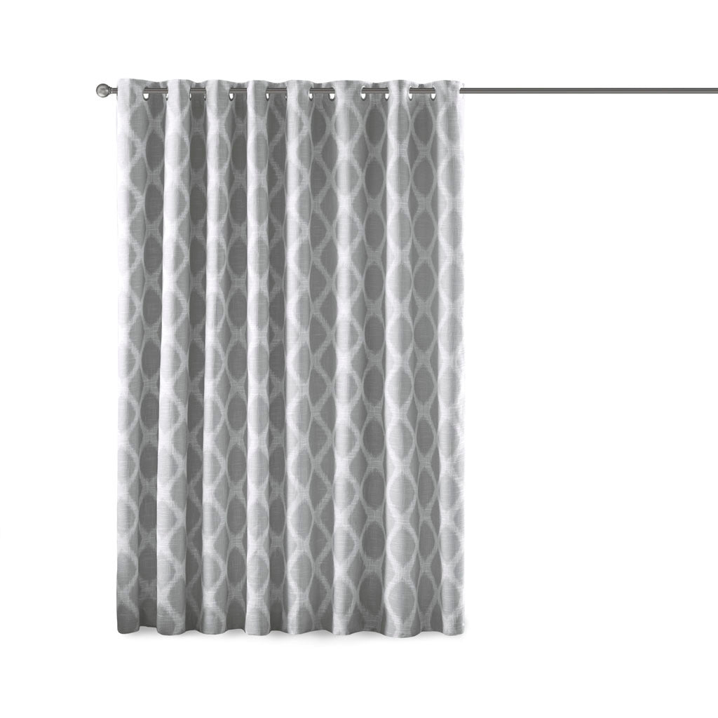 Ikat Print Blackout Patio Curtain Panel