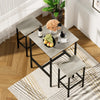 Rustic Industrial Bar Table Set with Chairs