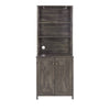 Chic Coffee & Wine Bar Cabinet with Barn Style