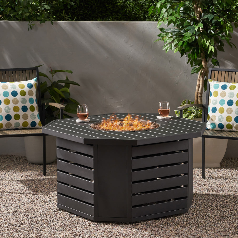 Cozy Octagon Fire Pit