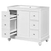 Sleek White Vanity with Storage & Sink