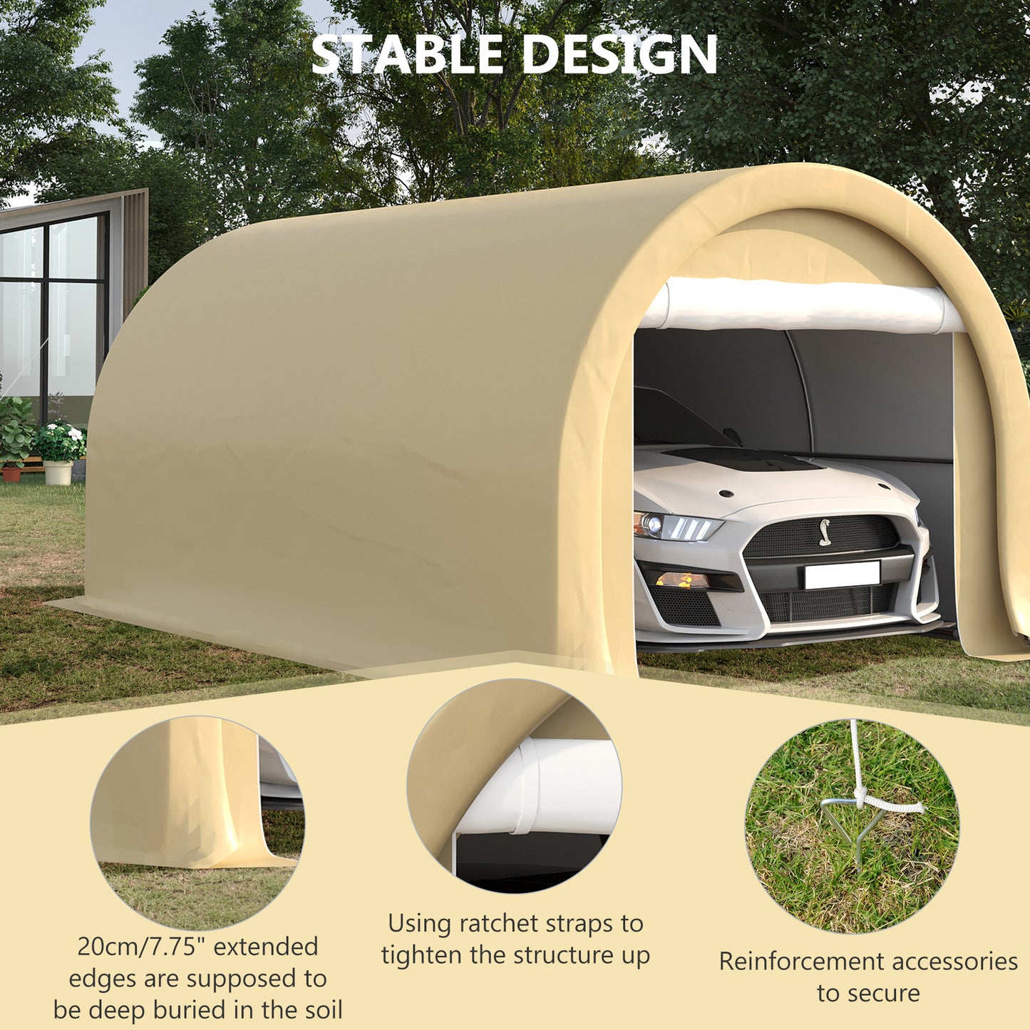 Sunstay Portable Carport Shelter