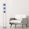 Adjustable Elegance: Stylish Blue-Head Floor Lamp