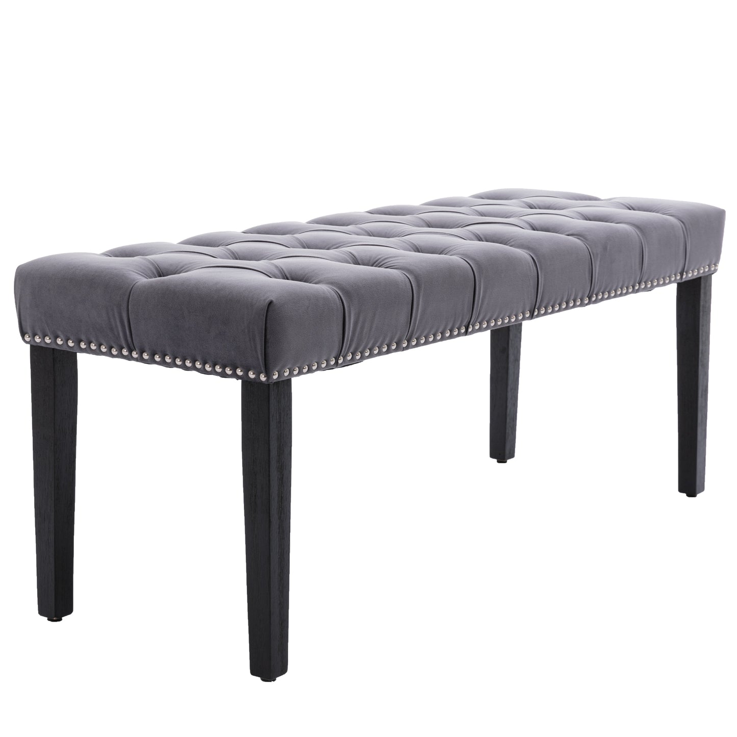 Velvet Tufted Accent Bench