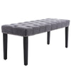 Velvet Tufted Accent Bench