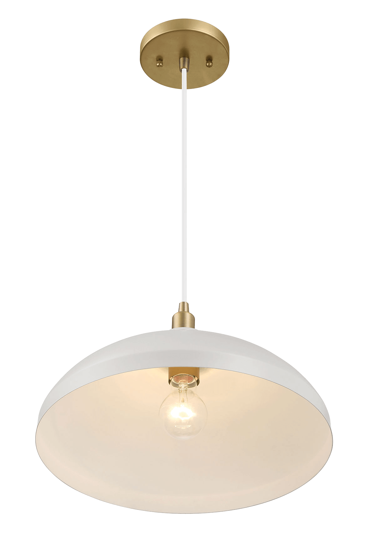 Starlit Brass Pendant Light