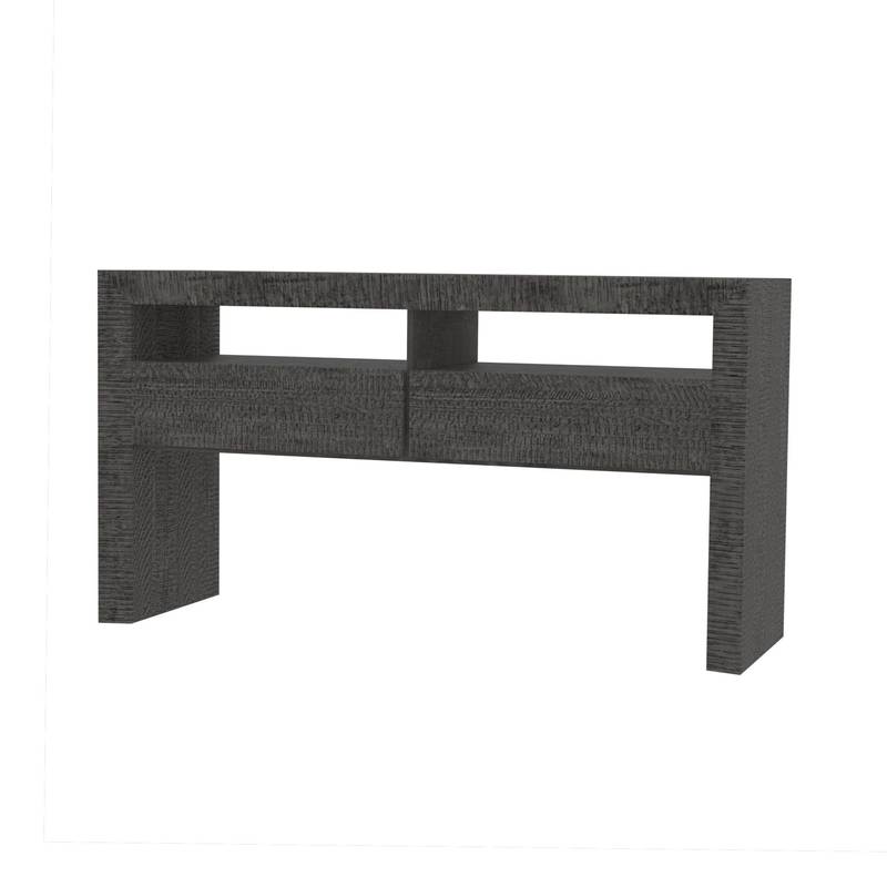 Chic Farmhouse Buffet Cabinet in Dark Grey