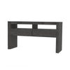 Chic Farmhouse Buffet Cabinet in Dark Grey