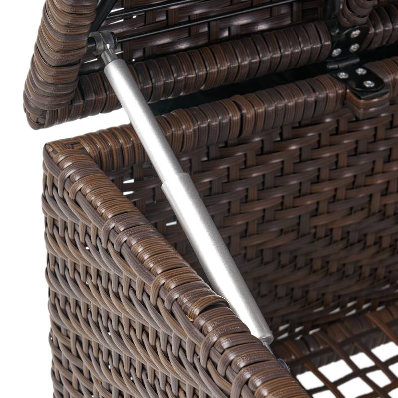 Chic Wicker Storage Bench