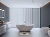 Elegant Soaking Tub - Freestanding Matte White Bliss