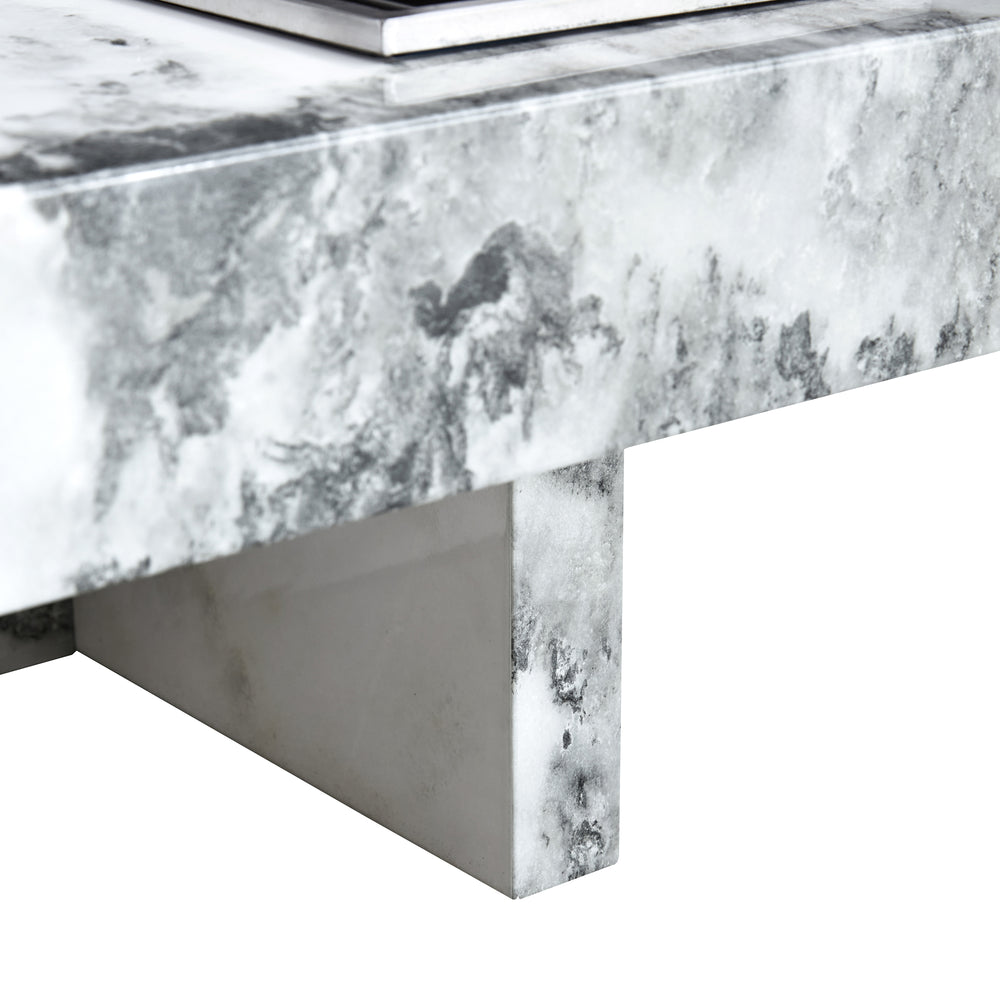 Chic Marble-Style Coffee Table