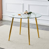 Simply Chic Gold Leg Dining Table