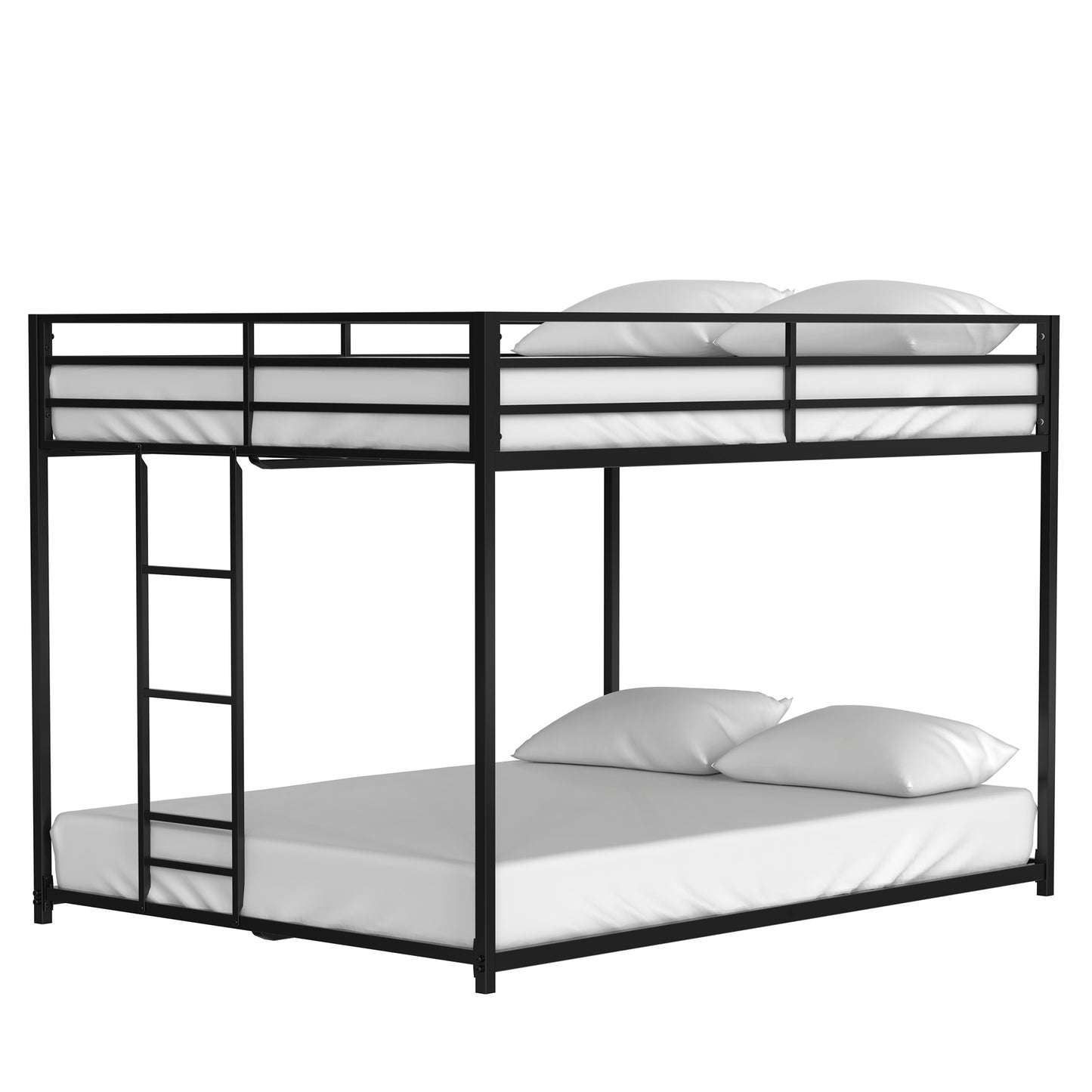 Sturdy Black Metal Bunk Bed for Kids & Adults – Easy Climb, Safe & Strong