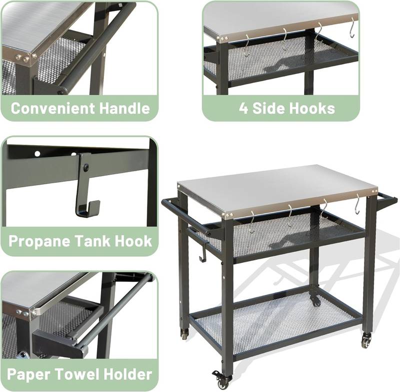 Outdoor Grill & Prep Station
