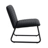 Sleek Black Armless Sofa Chair