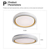 BrightChoice Dimmable LED Ceiling Light - Modern Flush Mount Fixture