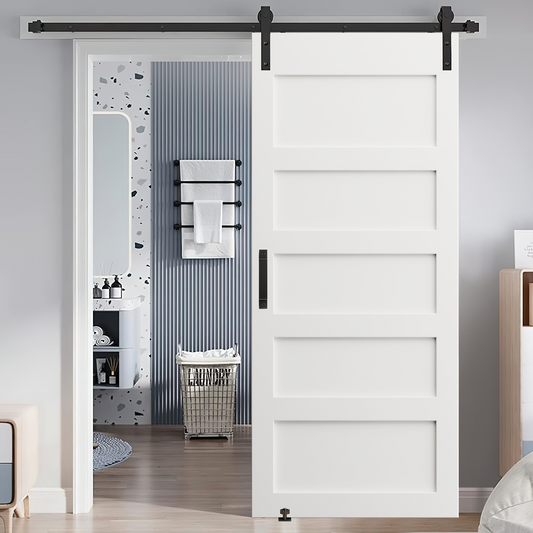 Modern Barn Door Kit with Sliding Hardware and Handle