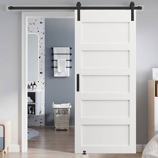 Modern Barn Door Kit with Sliding Hardware and Handle
