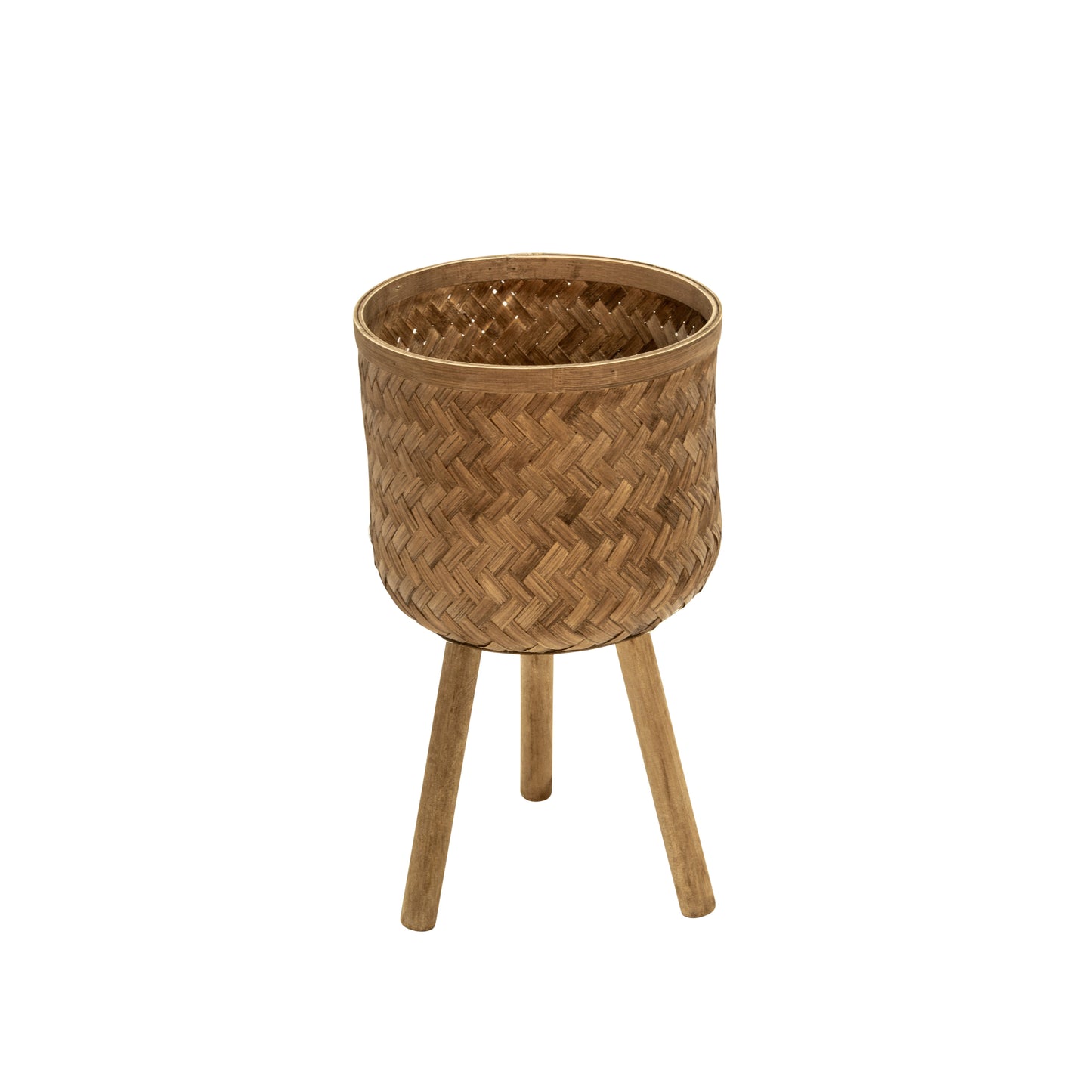 Stylish Bamboo Planter Set