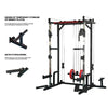 Ultimate Home Gym Power Cage with LAT Pulldown and Weight Storage