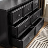 Chic Black 7-Drawer Dresser