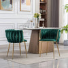 Cozy Green Dining Chairs - Set of Two