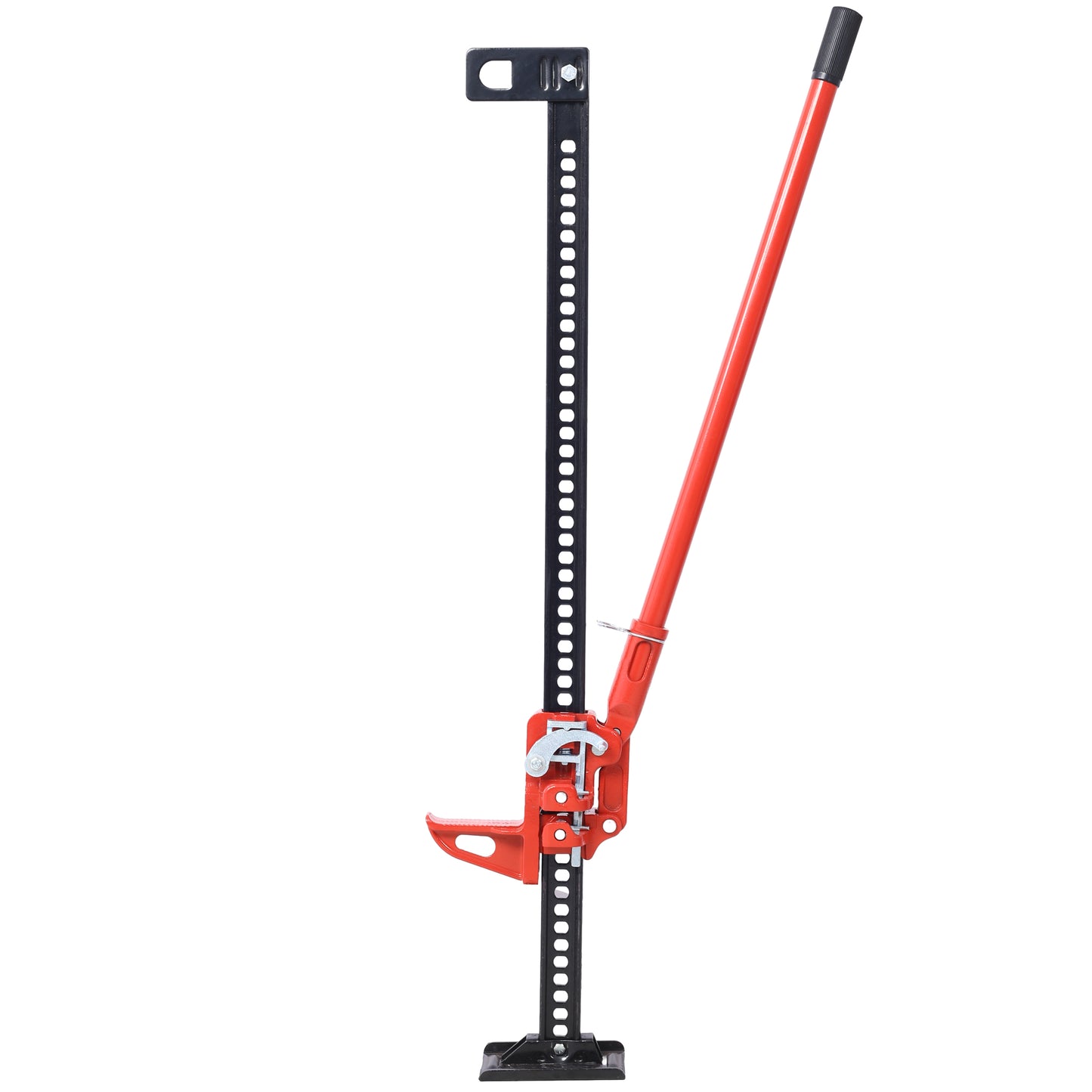 All-Purpose High Lift Jack - Heavy-Duty Red Utility Tool for Cars & Tractors