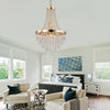 Gleaming Gold Crystal Chandelier – Luxe Lighting for Every Space