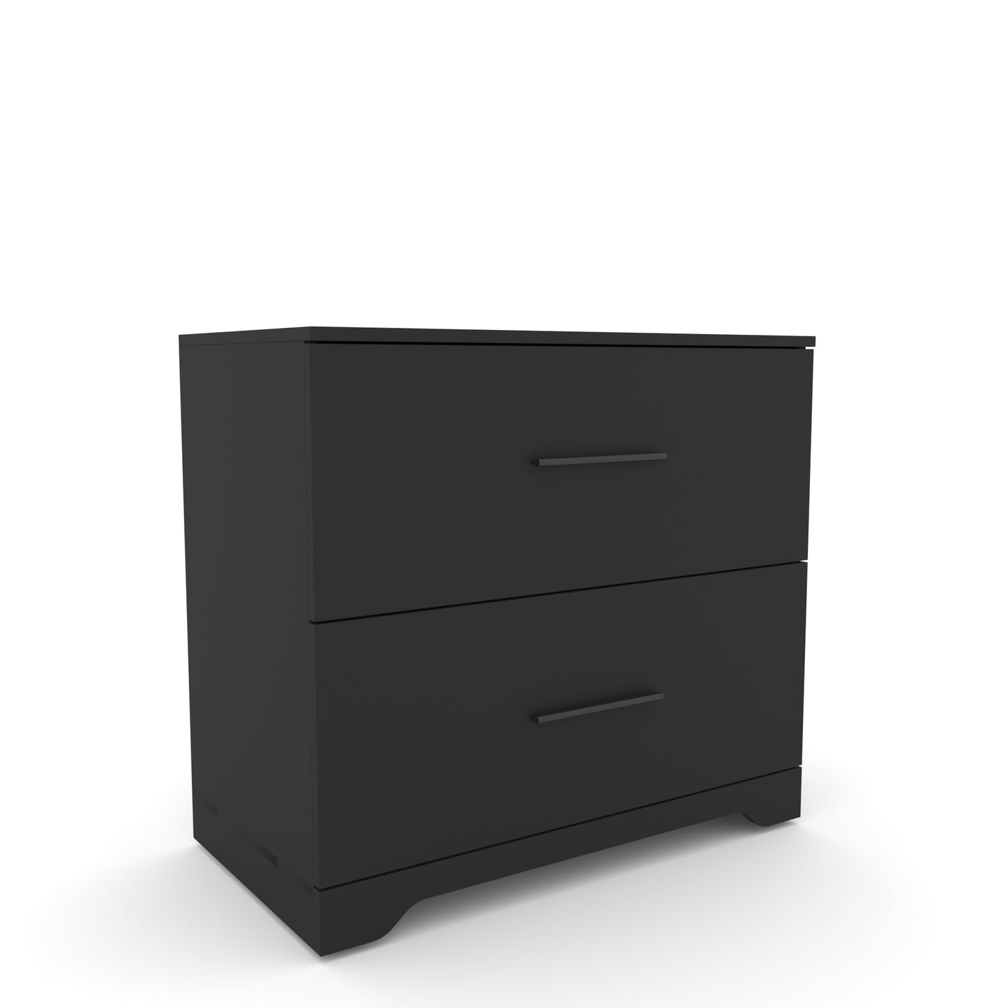 Sleek Black Lateral Filing Cabinet