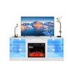 Cozy Fireplace TV Stand – Modern Entertainment Hub with Electric Heater and Storage