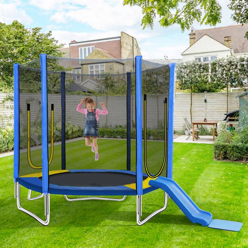 Jump & Slide Fun Trampoline for Kids!
