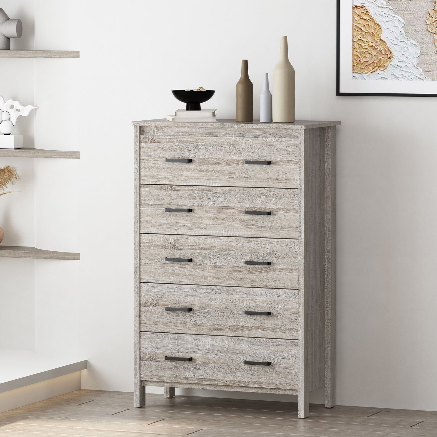 Easy Assemble 5-Drawer Chest