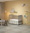 Stylish 3-in-1 Convertible Crib in Storm Grey