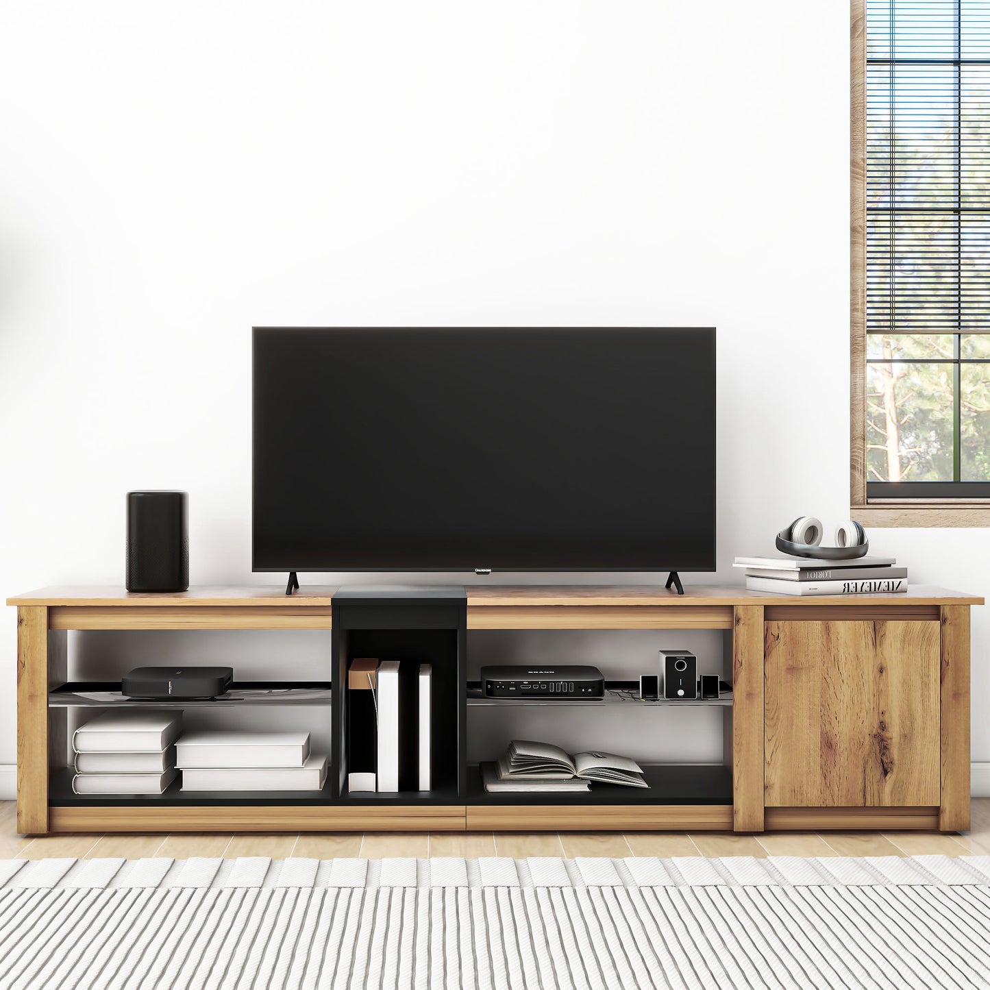 Sleek LED TV Stand & Media Console