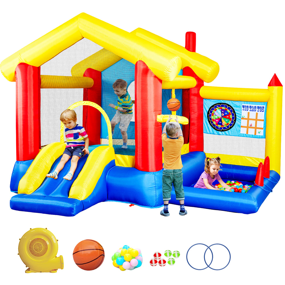 Ultimate Fun Zone Inflatable Bounce House with Games!