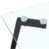 Sleek Glass Dining Table for Four to Six