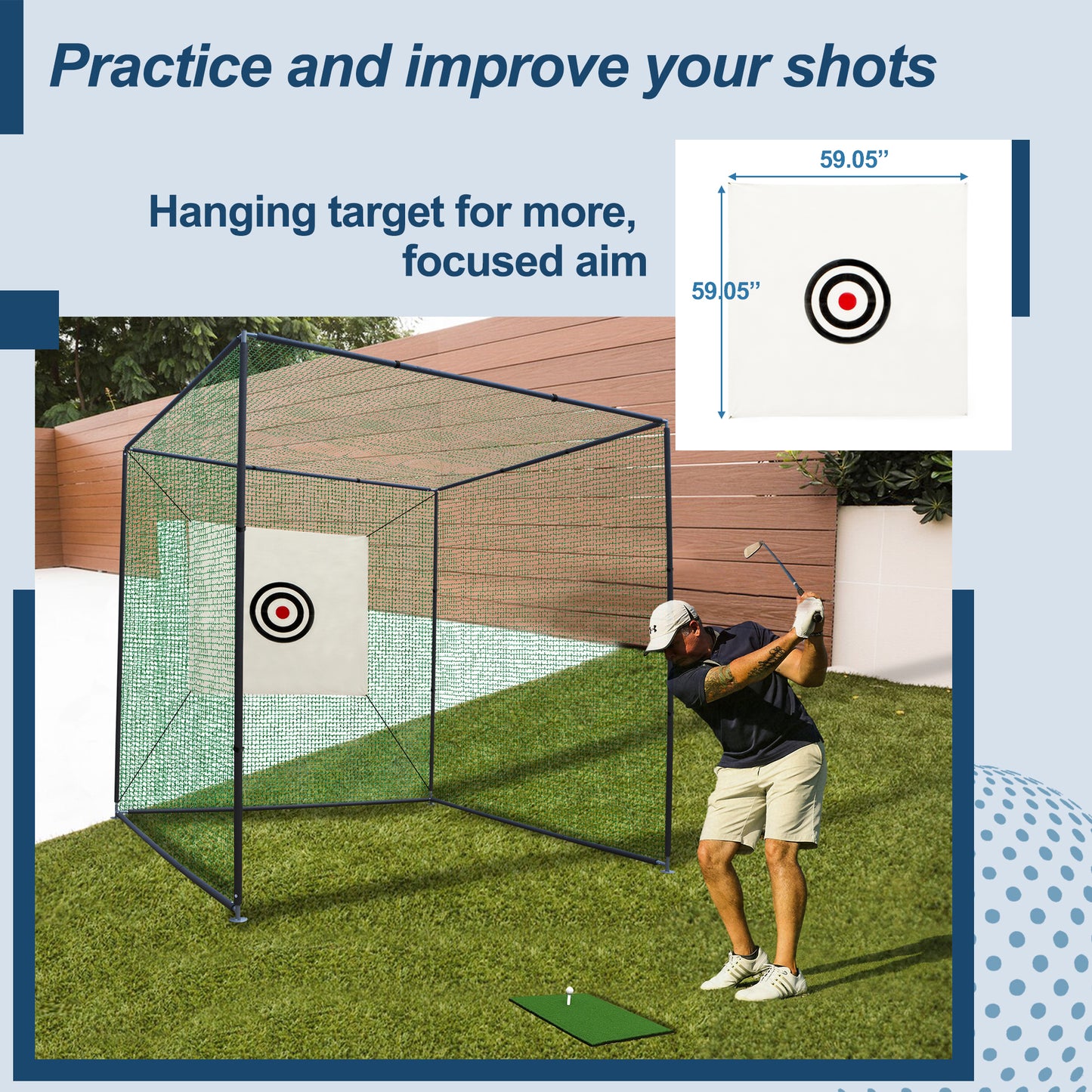 Ultimate Golf Practice Net – Indoor/Outdoor Setup!